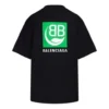 B Umweltfreundlich, grünes Alphabet-Logo, Kurzarm, schwarz 594599THV631000