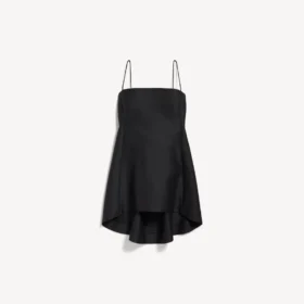 Babydoll-Trägerkleid für Damen in Schwarz