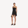 Babydoll-Trägerkleid für Damen in Schwarz