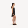 Babydoll-Trägerkleid für Damen in Schwarz