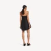 Babydoll-Trägerkleid für Damen in Schwarz