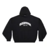 Back Flip Round Hoodie Oversized «Schwarz Weiss» 761458TPVG11070