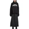 Back Flip Round Hoodie Oversized «Schwarz Weiss» 761458TPVG11070