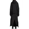 Back Flip Round Hoodie Oversized «Schwarz Weiss» 761458TPVG11070