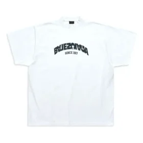 Back Flip T-Shirt Oversized Weiss Schwarz» 739028TPVF99040
