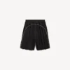 Baggy-Fussballshorts für Herren in Schwarz