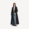 Baggy-Jeans für Damen mit tiefem Schritt in schmutzigem Vintage-Blau