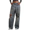 Baggy-Jeans mit aufgesetzten Taschen «Blue» 751111TDW143359