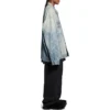 Bal Diagonal Allover Oversize-Jacke «Light Blue Japanese Ring Denim» 773616TPW534868