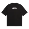 Balenciaga Crew-T-Shirt für Herren mit Alphabet-Aufdruck, kurzärmelig, schwarz 620969TIV741070