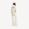 Balenciaga Damen-Hoodie mit mittlerer Passform und «Back»-Motiv in Creme