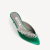 Balenciaga für Damen | Manolo Blahnik Pantoletten in der Farbe «Grass»