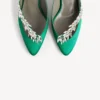 Balenciaga für Damen | Manolo Blahnik Pantoletten in der Farbe «Grass»