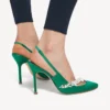 Balenciaga für Damen | Manolo Blahnik Slingback in Grass Balenciaga für Damen | Manolo Blahnik Slingback in Grass