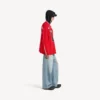 Balenciaga für Herren | Oversize-Langarm-T-Shirt aus der NBA-Kollaboration in Rot/Mehrfarbig