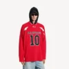 Balenciaga für Herren | Oversize-Langarm-T-Shirt aus der NBA-Kollaboration in Rot/Mehrfarbig