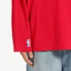 Balenciaga für Herren | Oversize-Langarm-T-Shirt aus der NBA-Kollaboration in Rot/Mehrfarbig