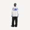 Balenciaga für Herren | Oversize-Langarm-T-Shirt aus der NBA-Kollaboration in Weiss/Mehrfarbig
