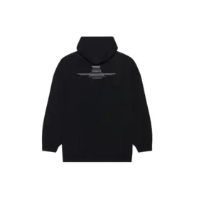 Balenciaga FW21 Herren-Hoodie, boxy, locker, langärmelig, schwarz 651799TJV910107