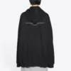 Balenciaga FW21 Herren-Hoodie, boxy, locker, langärmelig, schwarz 651799TJV910107