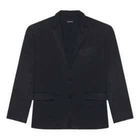 Balenciaga FW21 Retro-Jacke für Herren, gross, schwarz 662388TAV041000
