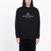 Balenciaga Herren Alphabet-Logo-Print, schwarz, 570811TGV701000