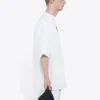 Balenciaga Herren-Crew-Shirt mit Alphabet-Print, kurzärmelig, weiss 620969TIV749040