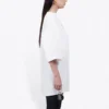 Balenciaga Herren-Crew-Shirt mit Aufdruck, kurzärmelig, weiss 620941TIV749040