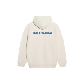 Balenciaga Herren-Fleece mit langen Ärmeln, cremweiss 600583TJVA89055