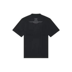 Balenciaga Herren FW21 Couture Alphabet Rundhals-T-Shirt mit kurzen Ärmeln, schwarz 651795TJV901070