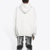 Balenciaga Herren FW21 «Hi My Name Is» mit Alphabet-Muster, langärmelig, weiss 651799TKVF29081