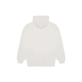 Balenciaga Herren FW21 Kapuzenpullover mit Logo-Alphabet-Aufdruck, langärmelig, cremeweiss 570811TIV552970