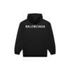 Balenciaga Herren FW21 Langarm-T-Shirt mit Logo-Aufdruck, Schwarz 600583TIV841070