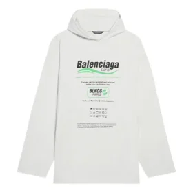 Balenciaga Herren FW21 Logo-Alphabet-Print, locker geschnitten, weiss 662424TKVF89085