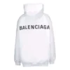Balenciaga Herren-Hoodie mit «Back Alphabet»-Aufdruck, langärmelig, weiss 556113TAV379000