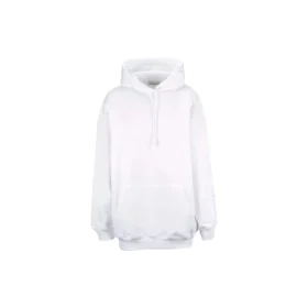 Balenciaga Herren-Hoodie mit «Back Alphabet»-Aufdruck, langärmelig, weiss 556113TAV379000