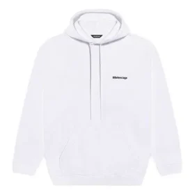 Balenciaga Herren-Kapuzen-Freizeitsweiss aus reiner Baumwolle 570811TJV859040