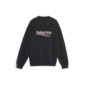 Balenciaga Herren-Langarm-Shirt mit Logo-Print, schwarz 556147TBV141000 Balenciaga Herren-Langarm-Shirt mit Logo-Print, schwarz 556147TBV141000