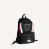 Balenciaga Herren | NBA Collaboration Explorer Rucksack in Schwarz/Weiss/Vermillonrot