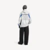 Balenciaga Herren | NBA-Kollaboration: Oversize-Hoodie mit Reissverschluss in Weiss/Mehrfarbig