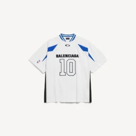 Balenciaga Herren | NBA-Kollaboration Oversize-T-Shirt in Weiss/Mehrfarbig