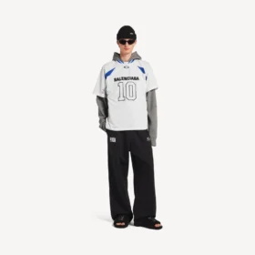 Balenciaga Herren | NBA-Kollaboration Oversize-T-Shirt in Weiss/Mehrfarbig