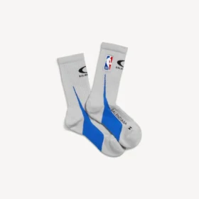 Balenciaga Herren | NBA-Kollaborationssocken in Dirty White
