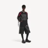 Balenciaga Herren | Oversize-T-Shirt aus der NBA-Kollaboration in Schwarz/Mehrfarbig