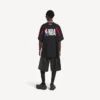 Balenciaga Herren | Oversize-T-Shirt aus der NBA-Kollaboration in Schwarz/Mehrfarbig