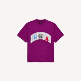 Balenciaga Herren | Oversize-T-Shirt aus der NBA-Kollaboration in Violett