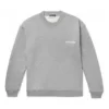 Balenciaga Herren-Pullover mit Rundhalsausschnitt und «Micro Mark»-Alphabetmuster, grau, 556147TBV141300