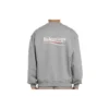 Balenciaga Herren-Pullover mit Rundhalsausschnitt und «Micro Mark»-Alphabetmuster, grau, 556147TBV141300