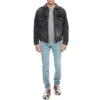 Balenciaga Herren-Pullover mit Rundhalsausschnitt und «Micro Mark»-Alphabetmuster, grau, 556147TBV141300