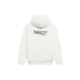 Balenciaga Herren-Schuh mit gesticktem Alphabet-Muster im Political Campaign-Stil, weiss, 600583TKVI99084